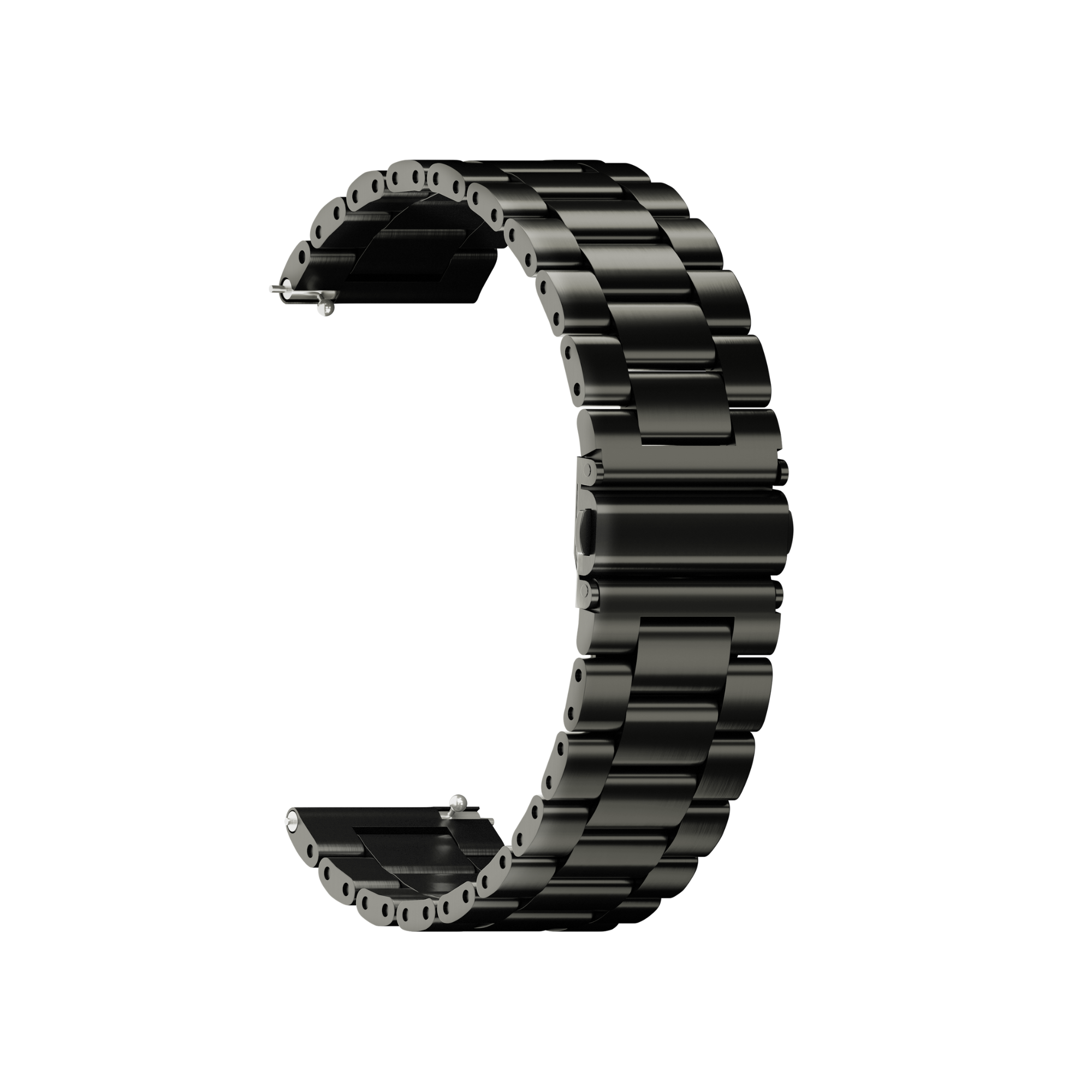 Stainless steel bandje donker grijs