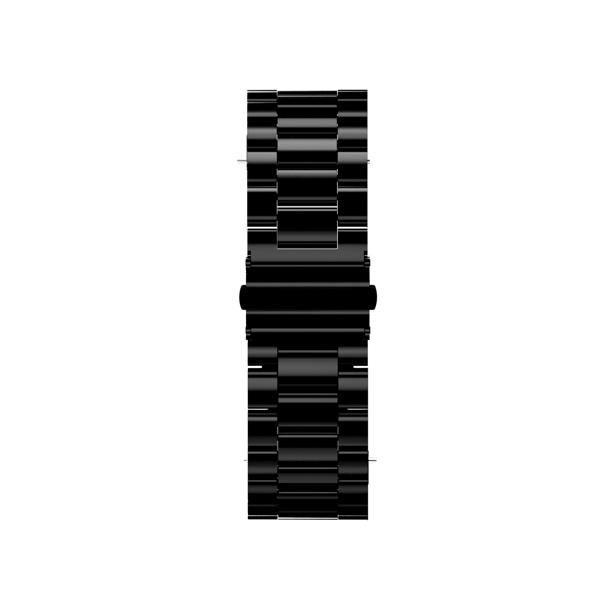 Stainless steel bandje zwart
