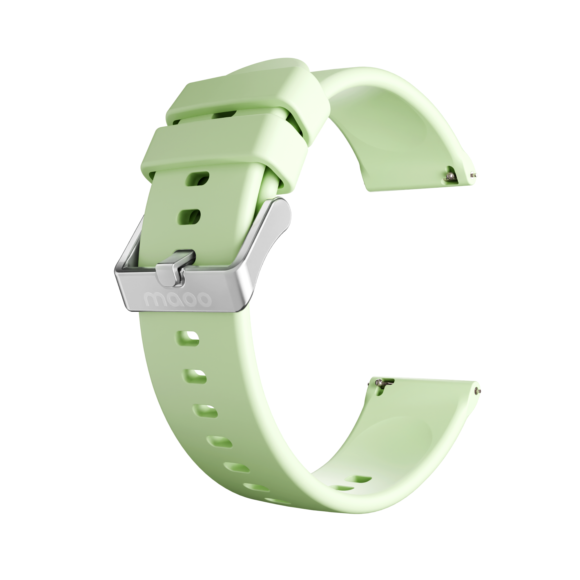 Siliconen bandje lichtgroen