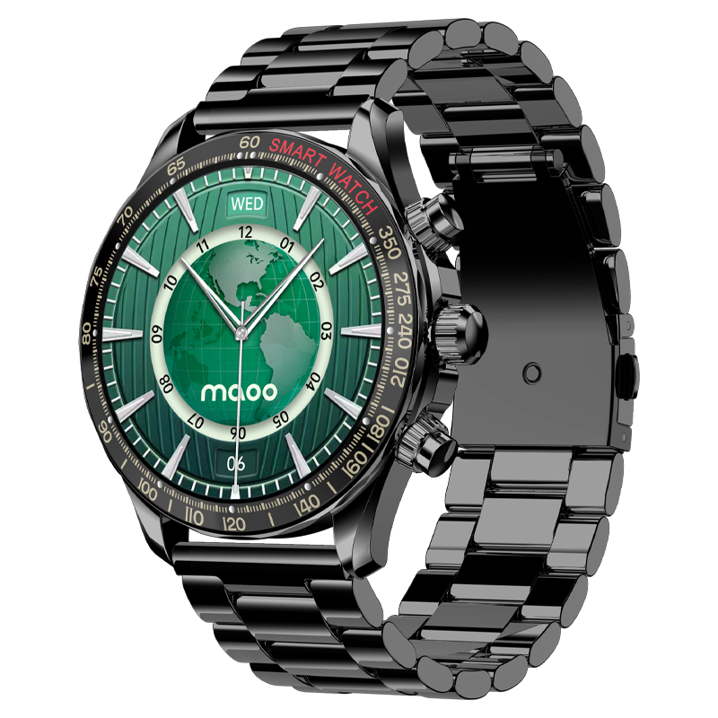 Maoo Titan AMOLED Smartwatch Heren Zwart