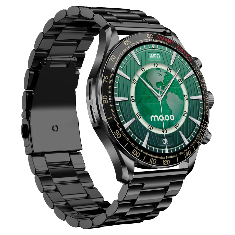 Maoo Titan AMOLED Smartwatch Heren Zwart
