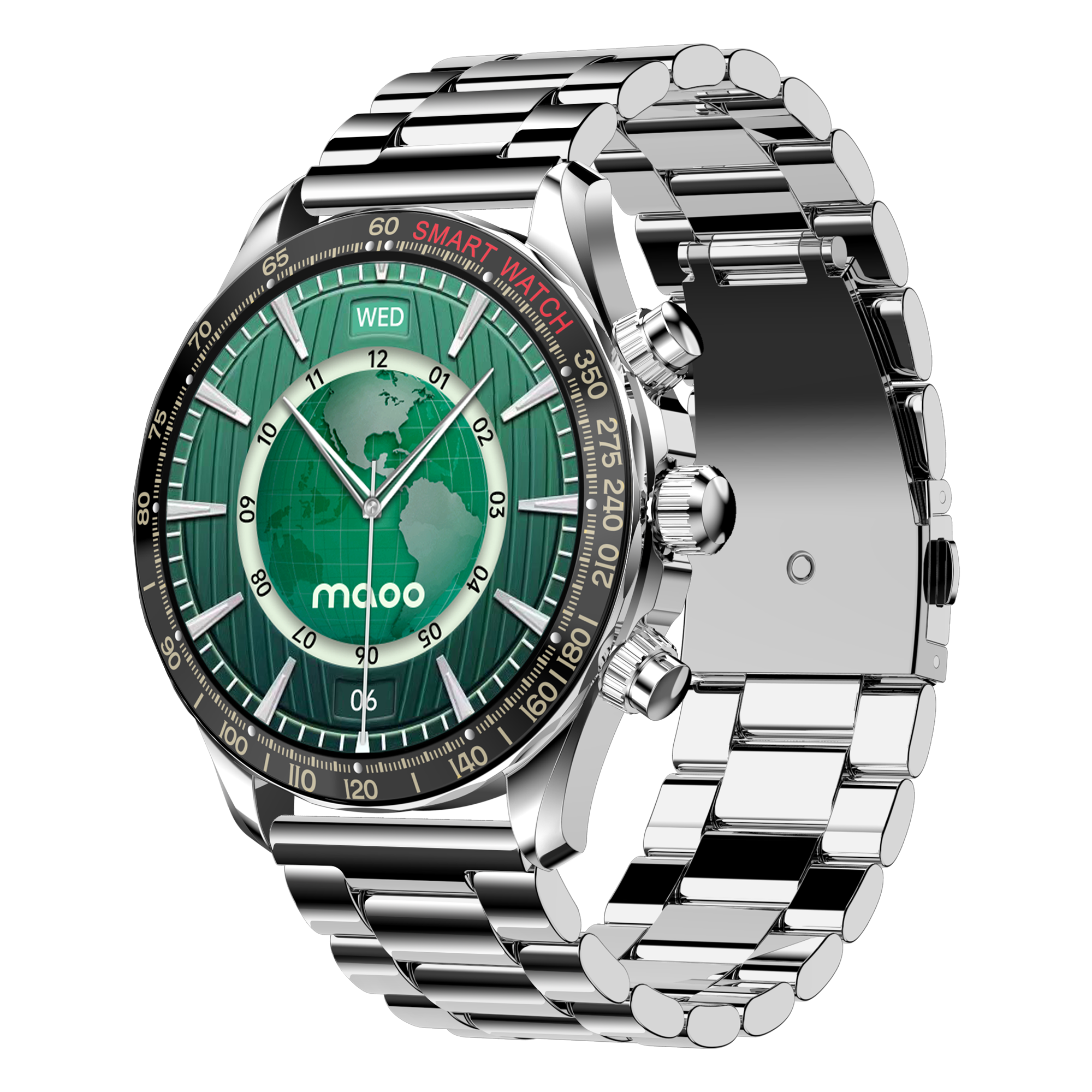 Maoo Titan AMOLED Smartwatch Heren Zilver