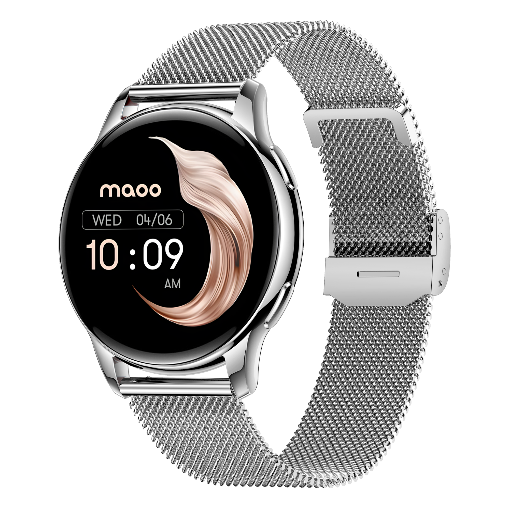 Maoo Ventura AMOLED Smartwatch Dames Zilver Wit