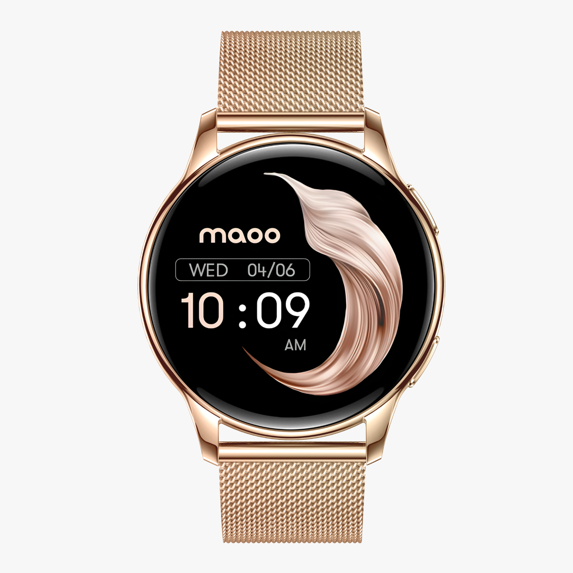 Maoo Ventura AMOLED Smartwatch Dames Rosé Goud