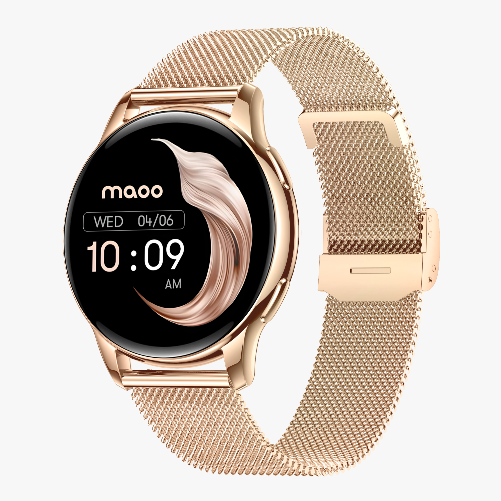 Maoo Ventura AMOLED Smartwatch Dames Rosé Goud