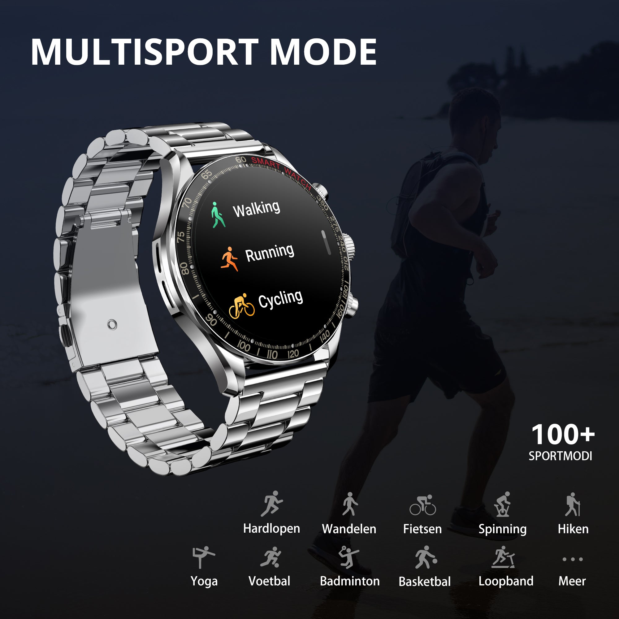 Sport smartwatch heren sale