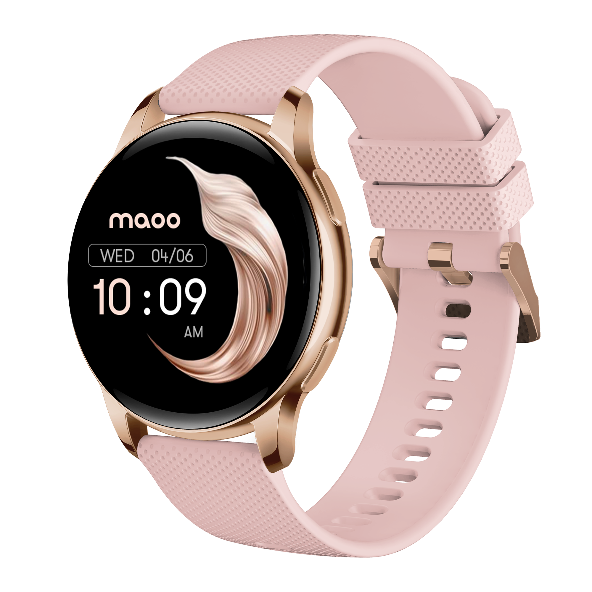 Maoo Ventura AMOLED Smartwatch Dames Rose Goud